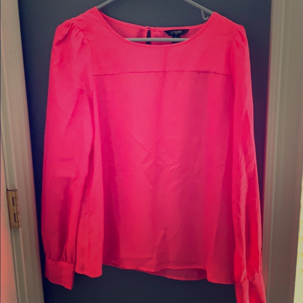 J.Crew neon pink top